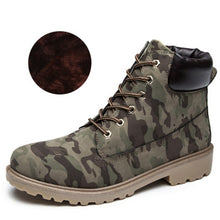 Load image into Gallery viewer, New Winter Women Ankle Snow Boot Leather Fur Wedges Warm Plush Rubber Platform Lace Up Sexy Punk Black Ladies Shoes Botas Mujer