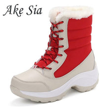 Load image into Gallery viewer, Women Boots Winter Shoes Women Snow Boots Women Plus Size Hot Platform Boots Winter Female Warm Botas Mujer 2019 White Booties