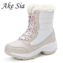 Load image into Gallery viewer, Women Boots Winter Shoes Women Snow Boots Women Plus Size Hot Platform Boots Winter Female Warm Botas Mujer 2019 White Booties